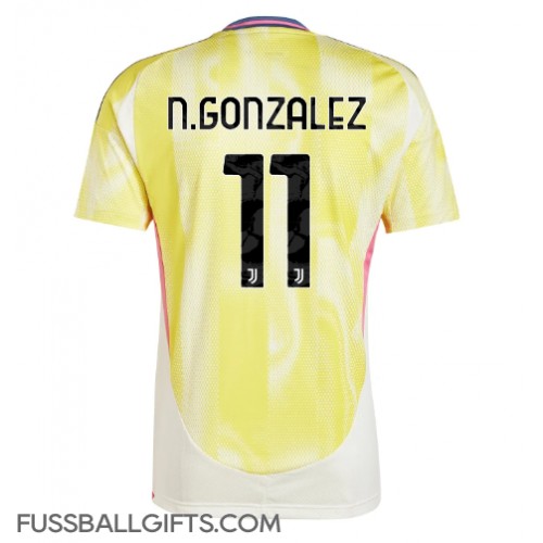 Juventus Nicolas Gonzalez #11 Fußballbekleidung Auswärtstrikot 2024-25 Kurzarm